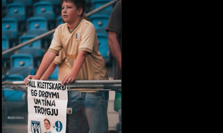 Oto co kibic Lecha chciał od gracz Klaksvik xD